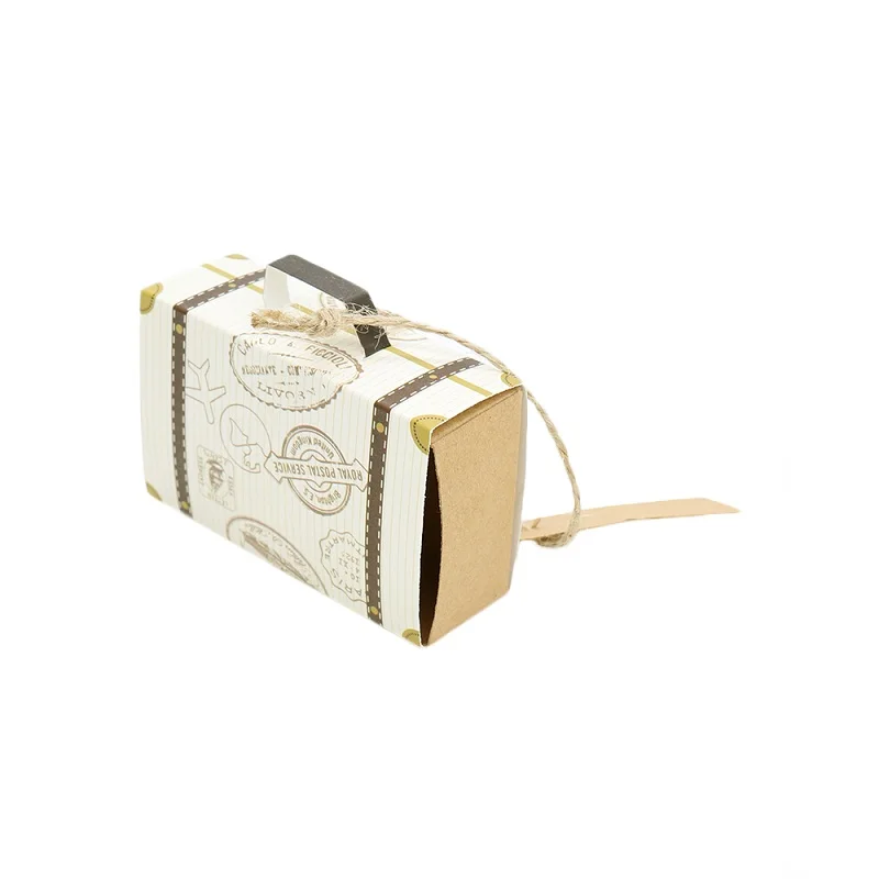 50 шт. diy Свадебные сувениры и подарочные коробки мини-чемодан бумажная коробка