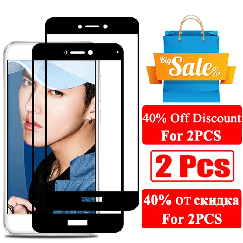 Защитное стекло на для huawei p9 p8 lite 2017 мини tempered glas huawey hawei p9lite p8lite p 9 8 свет screenprotector