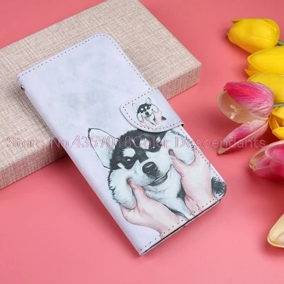 H Чехол-книжка для HUAWEI P Smart 5," ПУ Чехлы для HUAWEI FIG-LX1 LX3 FIG-L21 PSmart чехлы Кошелек ТПУ полный корпус - Цвет: H