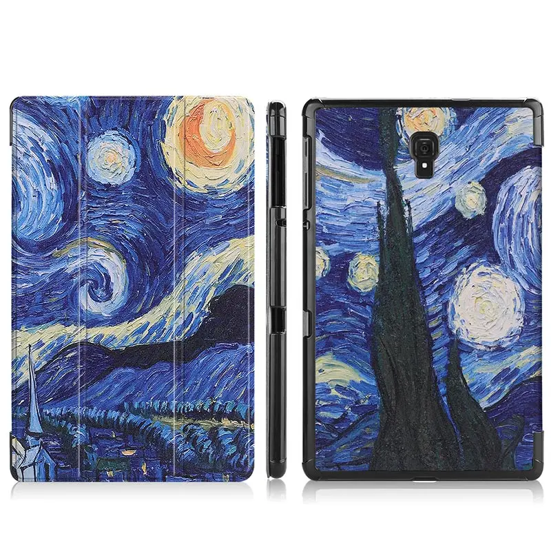 Starry sky Чехол для samsung Galaxy Tab A A2 10,5 дюймов SM T590 T595 T597 кожаный Умный Магнитный чехол-подставка для Galaxy Tab A2 10,5 чехол - Цвет: Starry sky