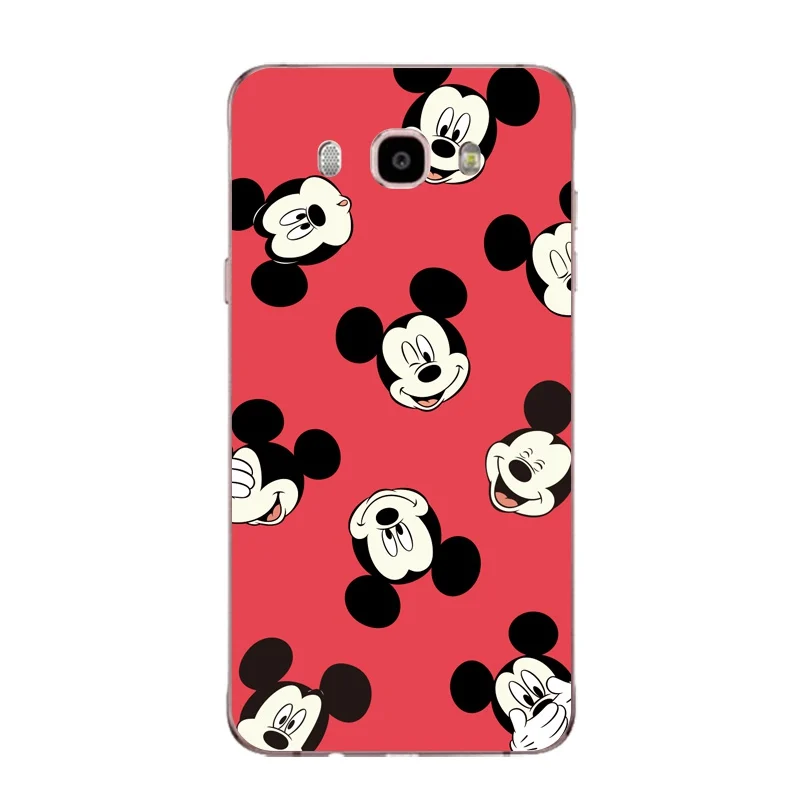 Мягкий прозрачный чехол из ТПУ для Samsung J3 J5 J7 S6 S7 S8 note8 A3 A5 C7 J2prime Minnie Bear Dog SiliconeCover