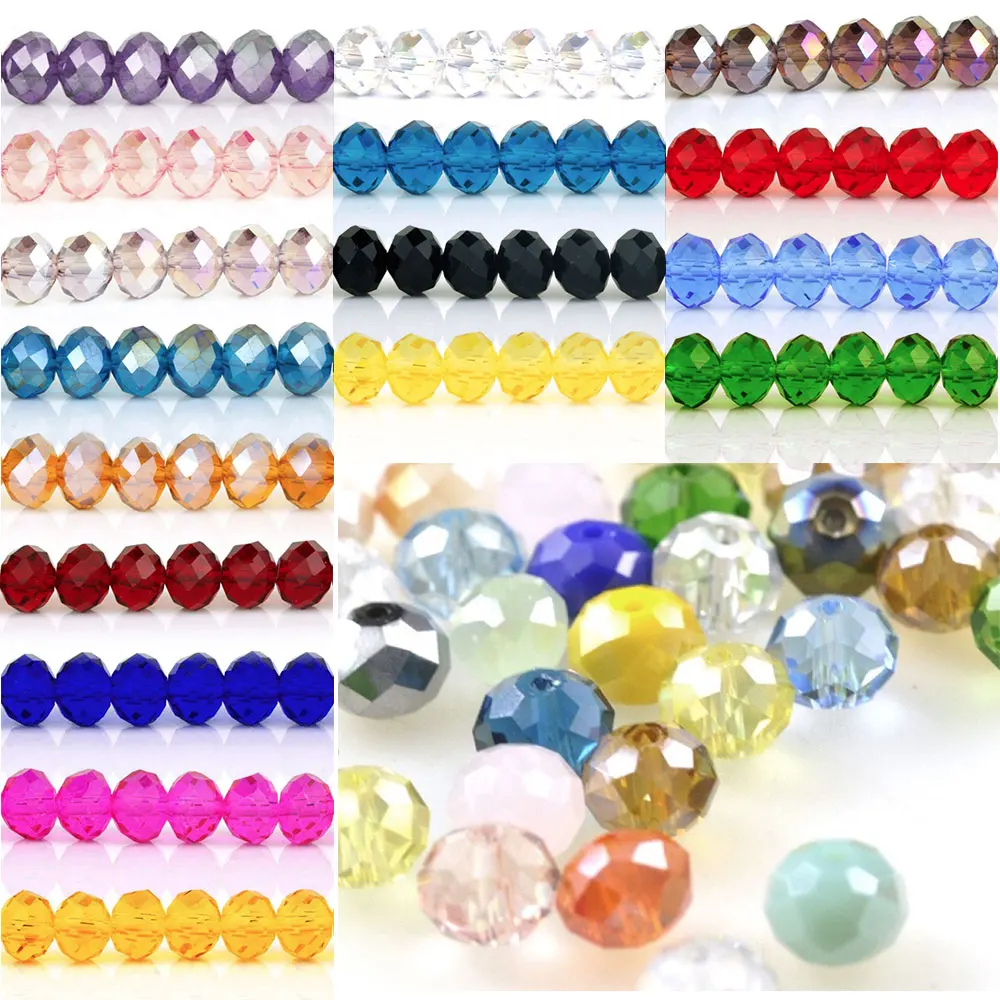 5040 100 шт. 6 мм круглые ювелирные изделия|crystal rondelle|jewellery makinground glass beads |