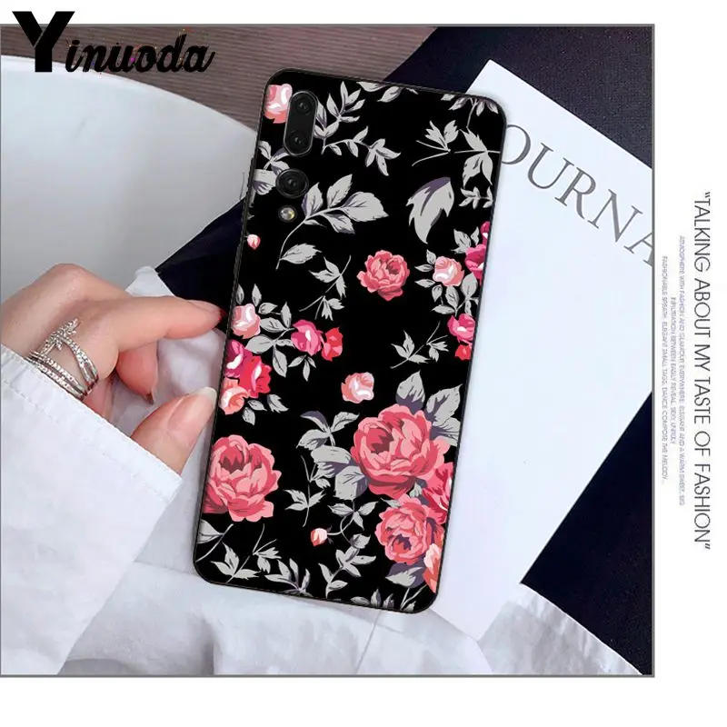 Yinuoda красная роза ТПУ Мягкий силиконовый чехол для телефона Huawei Mate10 Lite P20 Pro P9 P10 Plus