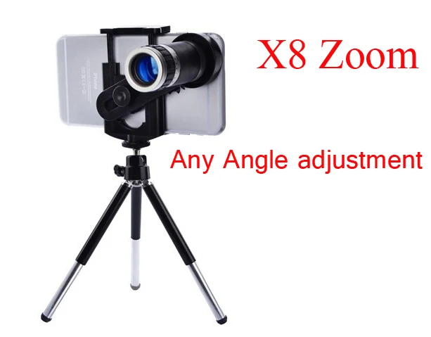 Универсальный 8 кратным зумом стекло телескопа телефото линзы для iPhone всех