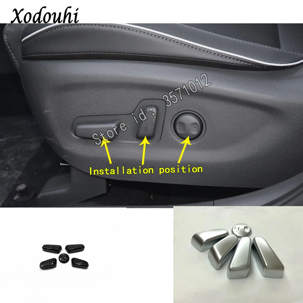 

Car Cover Detector Stick Seat Adjustment Knob Button Switch Trim Accessories Frame Part 5pcs For Hyundai Tucson 2019 2020