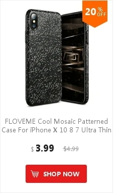 New Floveme Чехол для мобильного телефона iPhone X 8 7 6S 6 plus холодный Градиент Blue Ray PC прозрачная задняя крышка телефона Интимные аксессуары Капа чехол на айфон X 7 8 Plus чехол на айфон 6s 6 6 S Plus