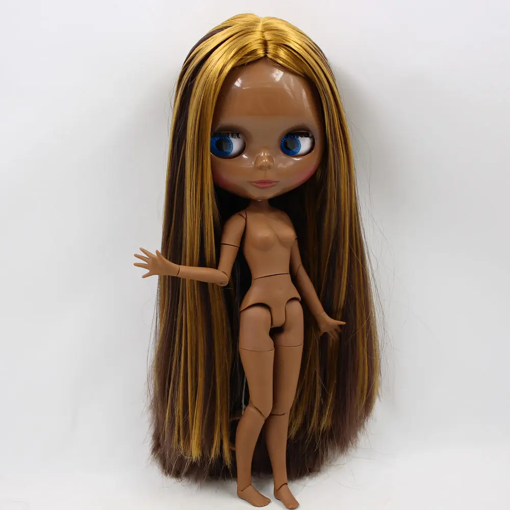 Ледяной DBS Blyth кукольные нет. BL0635/0222 золотой микс каштановые волосы шарнирное тело