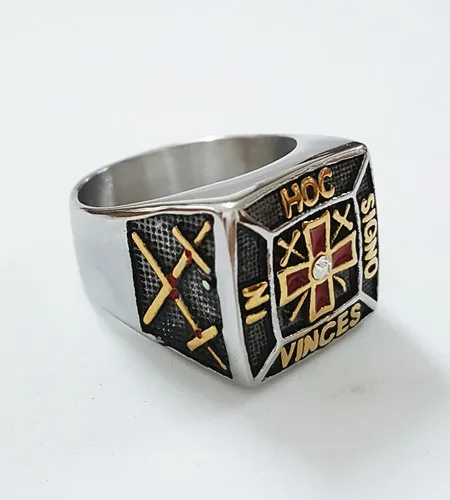Красочные Bling новые уникальные масонские Рыцари кольцо тамплиера Прямая поставка Розничная кольца для мужчин