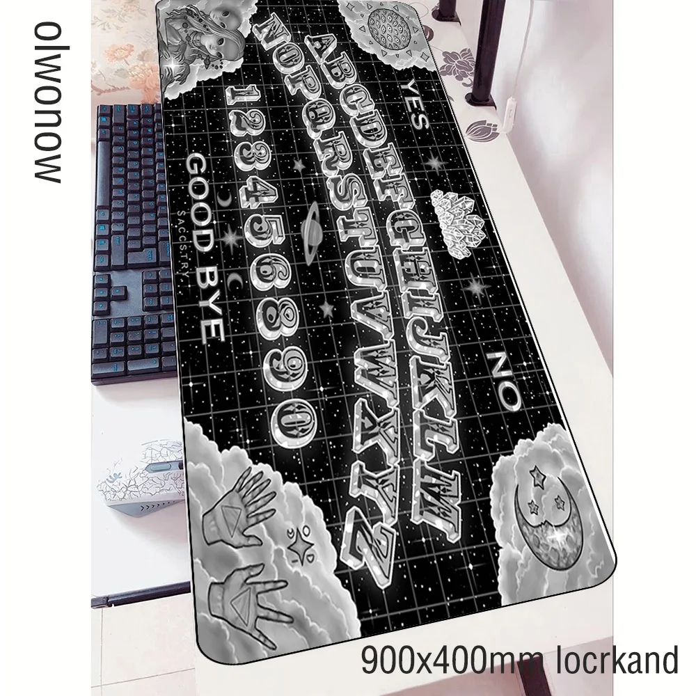Коврик для мыши ouija 900x400x3 мм игровой коврик 3d большой геймер компьютерный стол xl