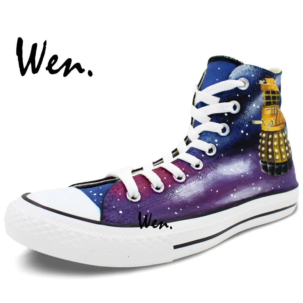 Вэнь дизайн на заказ ручная роспись кроссовки в виде далека из сериала Доктор Кто