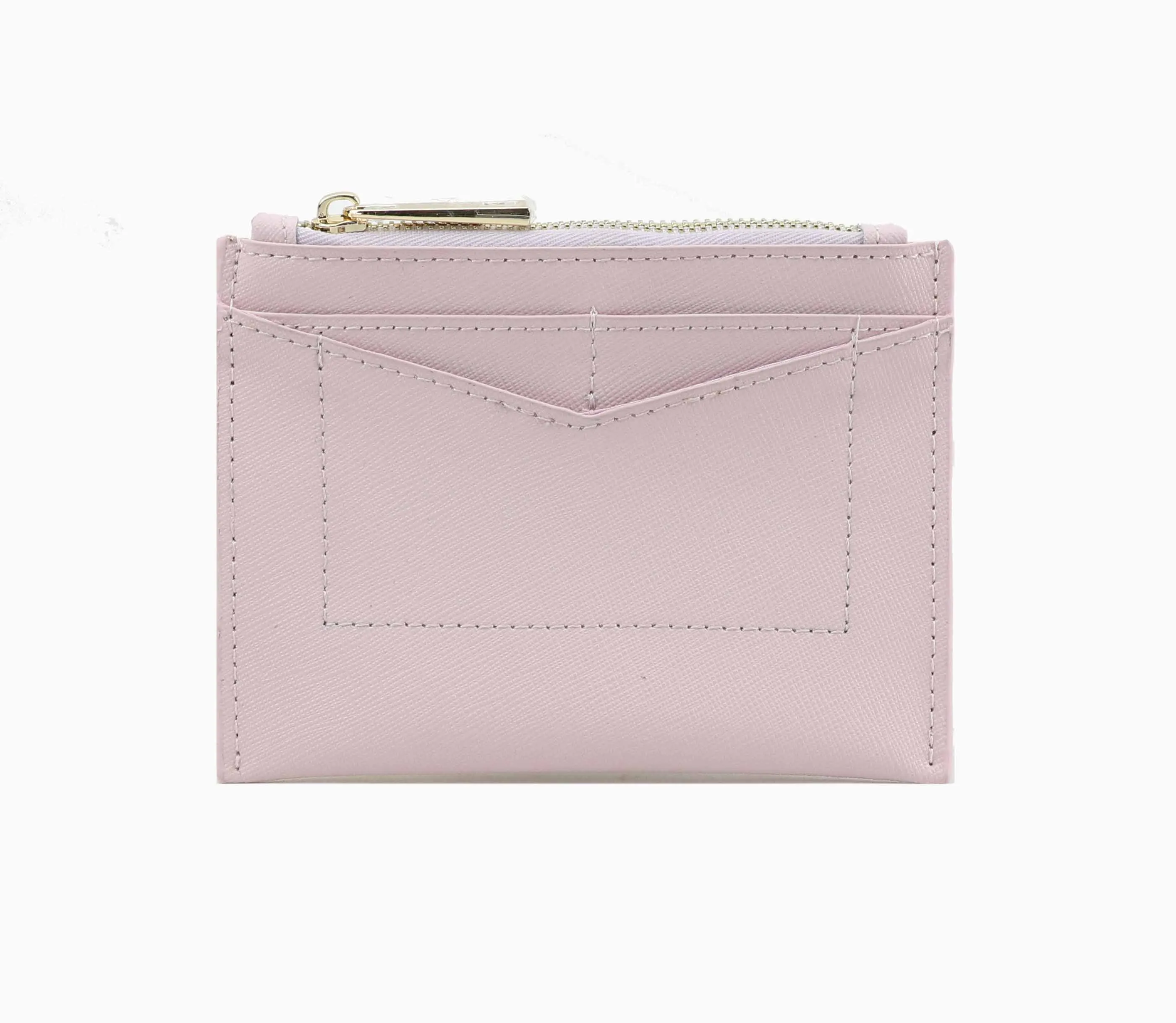 pink Монограмма, Настраиваемые буквы, Дамская Сафьяновая кожа, держатель для карт, на молнии, портмоне, чехол для карт, женский, 5 слотов - Цвет: pink