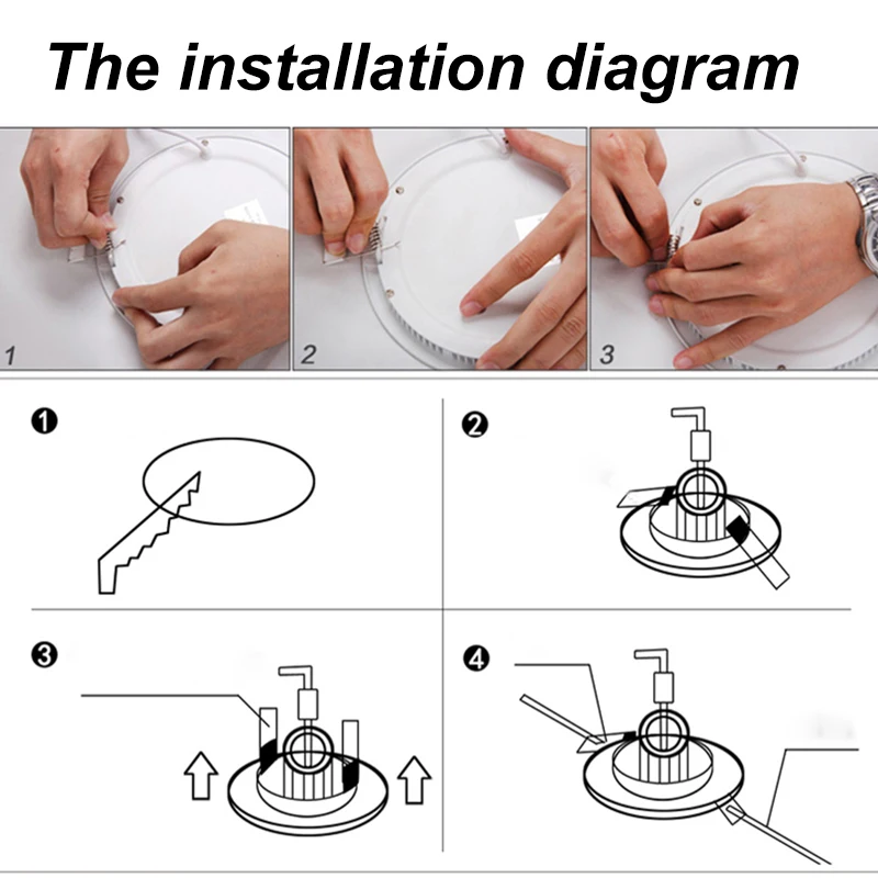 Светодиодный потолочный светильник с регулируемой яркостью 3/6/9/15/18/12 Вт|panel ceiling