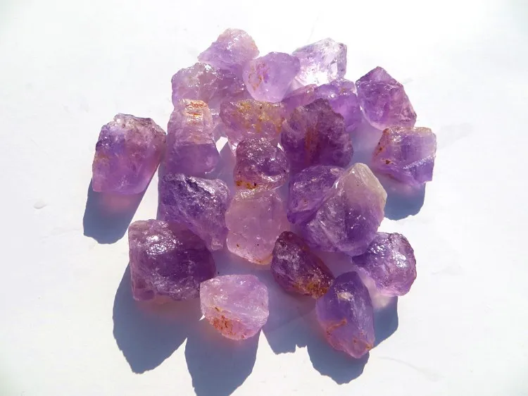 Natural amethyst raw stone home decorative violet crystal for healing meditation.ore rock specimens | Дом и сад