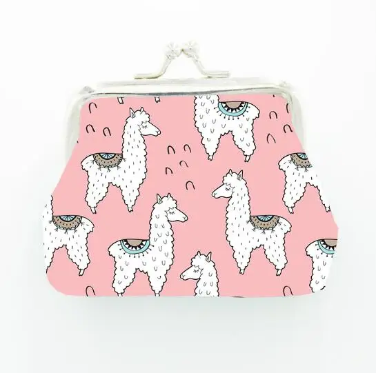 Кошелек кошелек новый милый из альпаки с принтом Женский многоцелевой набор для