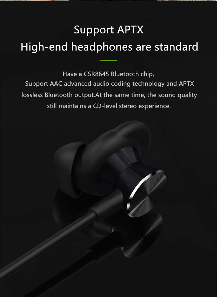 Own-BT201 беспроводные Bluetooth стереонаушники с шейным ремешком водонепроницаемые наушники для ушей спортивные наушники тяжелый бас длительное время ожидания Bluetooth 4,2