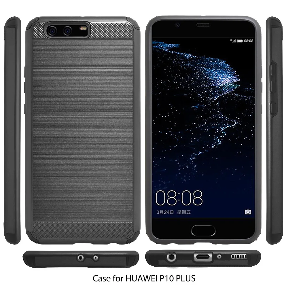 Для Huawei P10 плюс силиконовый чехол TPU + PC Обложка для Ascend Капа Coque протектор
