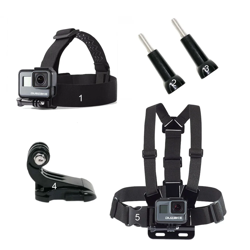 Комплект аксессуаров для Gopro Hero 7 6 5 нагрудный ремень крепления на голову Eken J