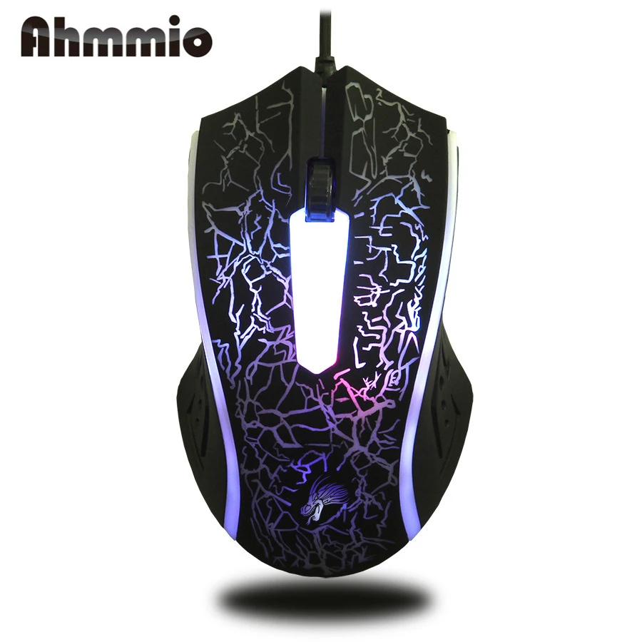 Ahmmio 2400 Точек на дюйм светодиодный оптический 3D USB проводной игровой Мышь игры
