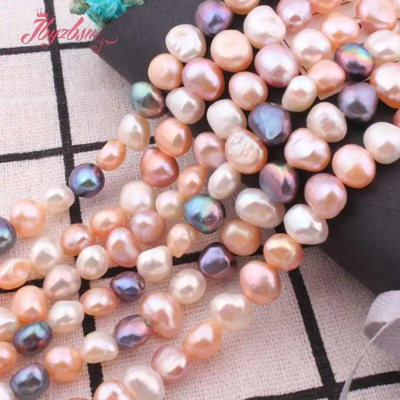 

5-8mm Cultured Freshwater Pearl Freeform Loose Beads Natural Stone Beads For Jewelry Making DIY Necklace Bracelets Strand 33"