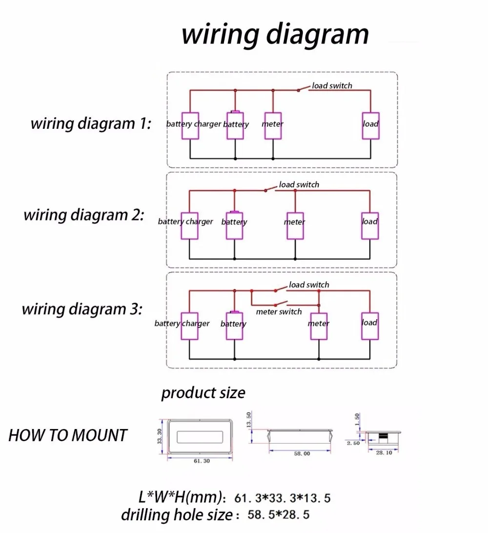 Цифровой вольтметр тестер аккумулятора 48 В ЗЕЛЕНЫЙ ЖК-дисплей индикатор