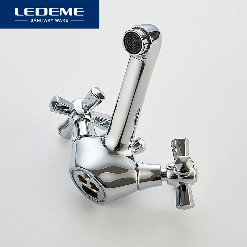 LEDEME Смеситель для умывальника латунь Цвет: хром L1090|basin mixer tap|mixer tapbasin faucet |