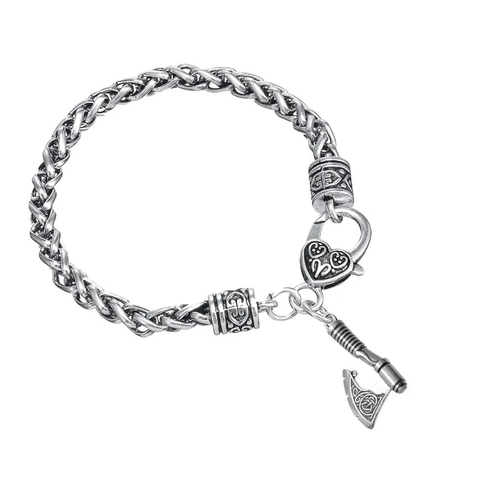 Dawapara Slavic Symbol Perun Viking Axe Charms Jewelry Men's Bracelets For Men | Украшения и аксессуары