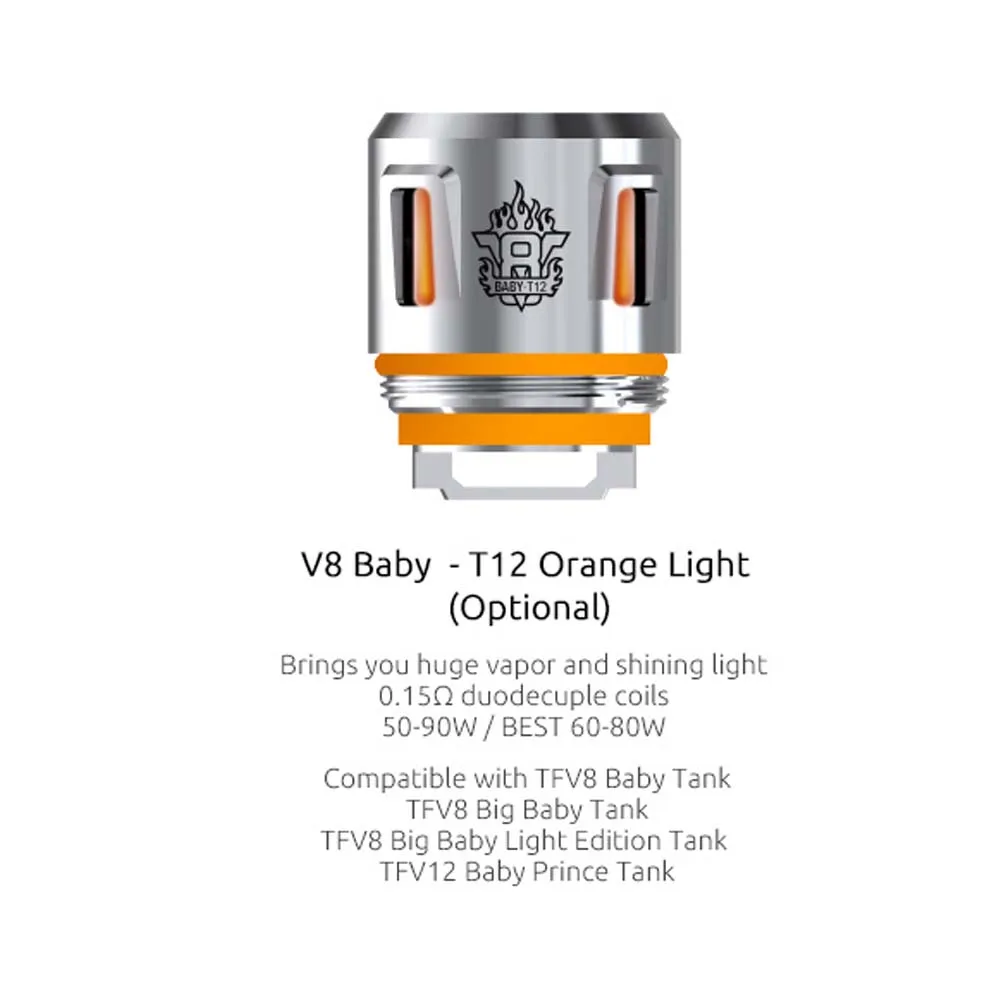 5 шт./лот оригинальный Smok TFV8 детский T12 светильник edtion 0.15ohm подходит TFV12 Принц
