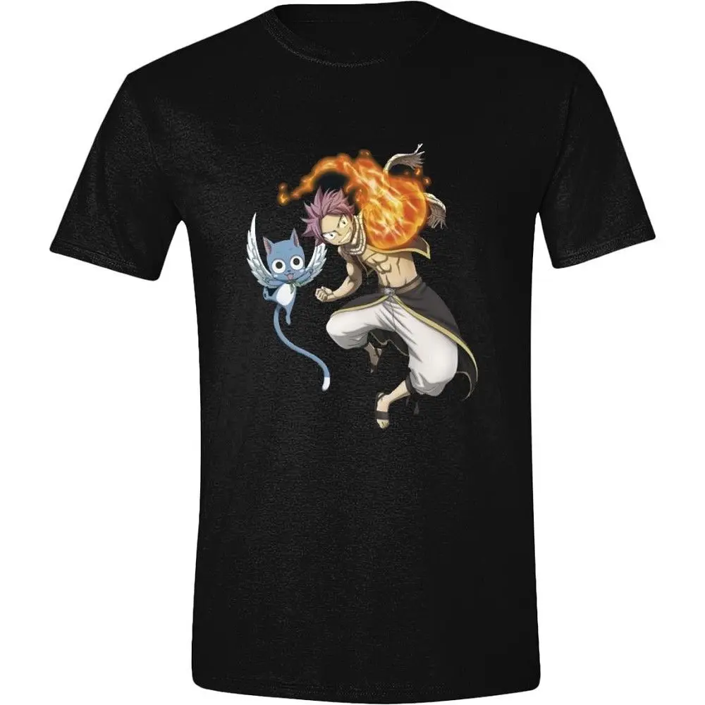 Сказочный хвост Natsu & Happy Black (футболка унисекс Tg. 2XL) футболка бесплатная доставка