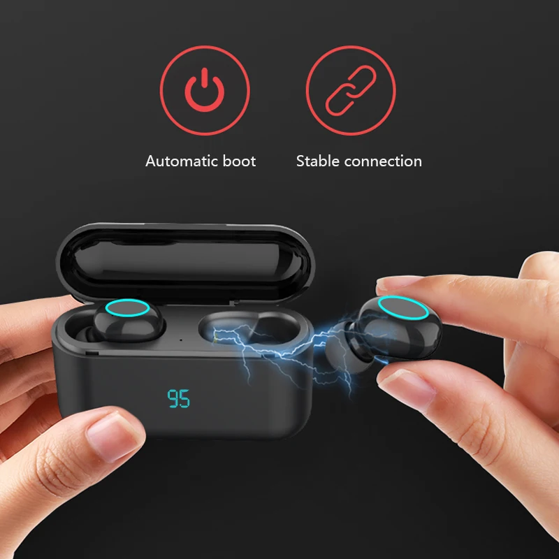 Tws беспроводные Bluetooth наушники 5 0 TWS стерео с зарядным боксом 3500mAh IXP5