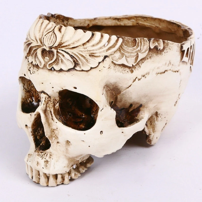

skull head vase Flower pot planters decorative vases home decor vase garden ornaments gift