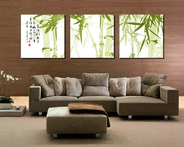 3 шт. настенные картины из бамбука для гостиной|picture for living room|canvas printswall art canvas prints |
