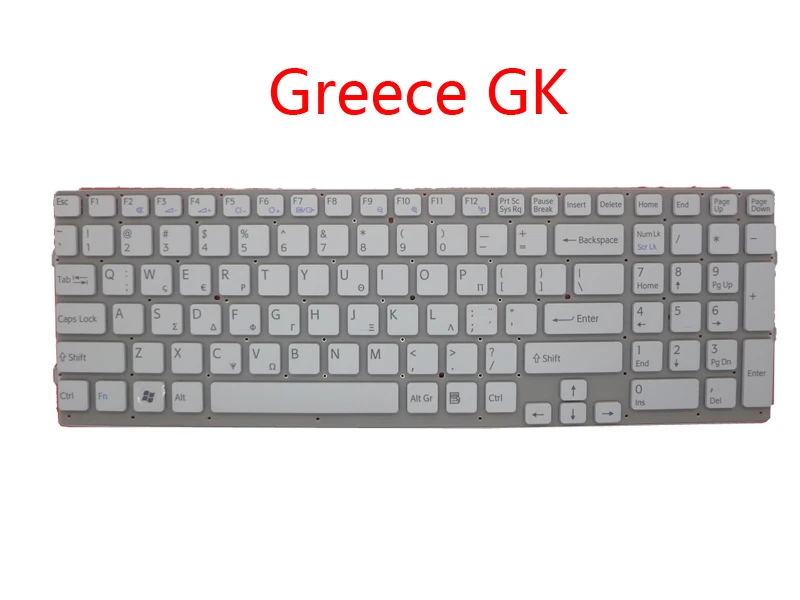 Ноутбук US AR CA TR GR GK клавиатура для SONY VAIO VPCEB VPC EB Германия Греция английская Аравия