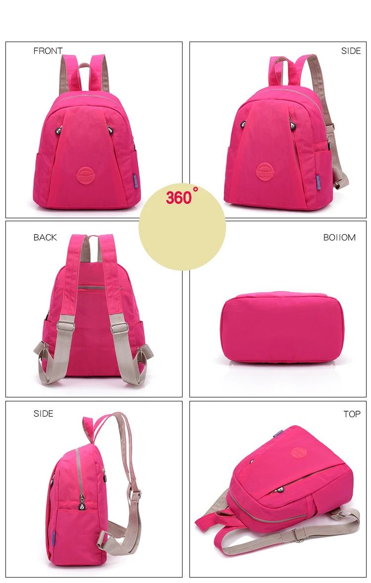 Женская школьная сумка рюкзак для девочек-подростков Mochila Feminina небольшой рюкзак для женщин нейлоновая Женская дорожная сумка для ноутбука Sac A Dos