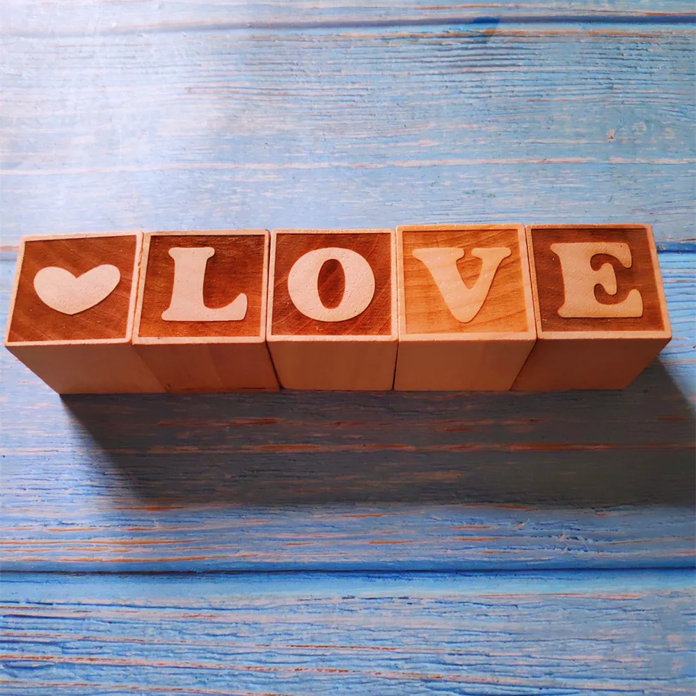 5 шт. в скандинавском стиле деревянные буквы алфавита любовные блоки для детской