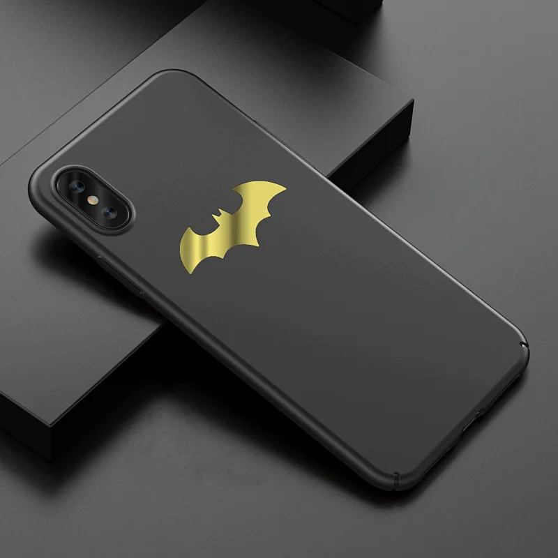 Тонкий чехол для телефона с Бэтменом для iPhone 11 Pro Max, Матовый Жесткий чехол для телефона из поликарбоната, задняя крышка для iPhone 6, 6 S, 7, 8 Plus, XS Чехлы для Max XR Fundas