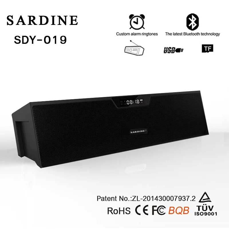 SDY 019 настольная сигнализация беспроводной Bluetooth динамик FM радио 10 Вт портативный