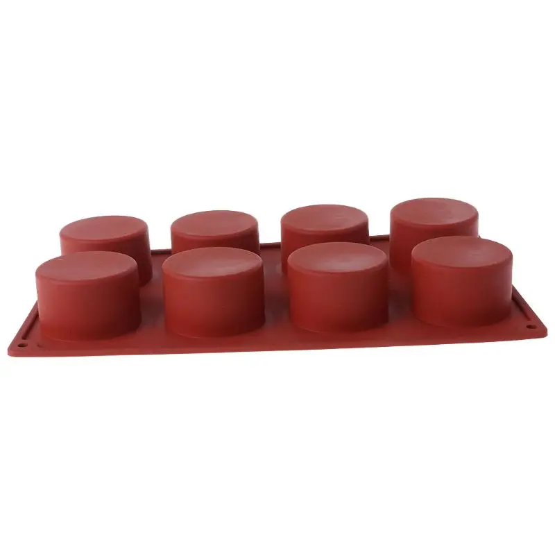 8 полость Маффин чашки силиконовая форма кекс Шоколадное печенье противень для