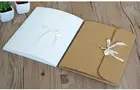 Большая коробка из крафт-бумаги для упаковки шелкового шарфа, белая плоская Подарочная коробка, большая бумага коробка для конвертов для книги