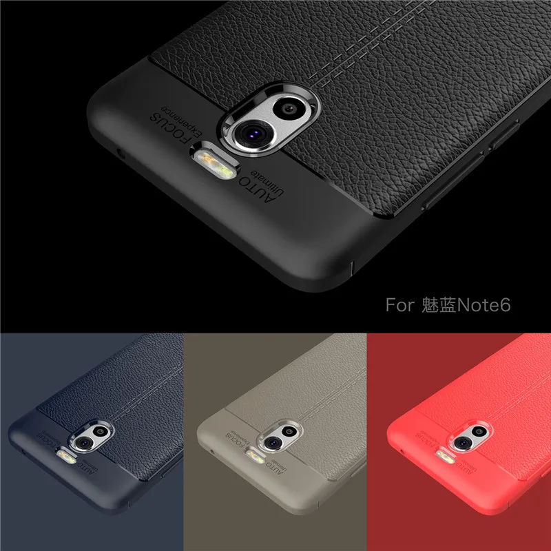 For Meizu M6 Note Case Carbon Fiber Texture Soft Silicone for Phone Back Cover Funda Coque |