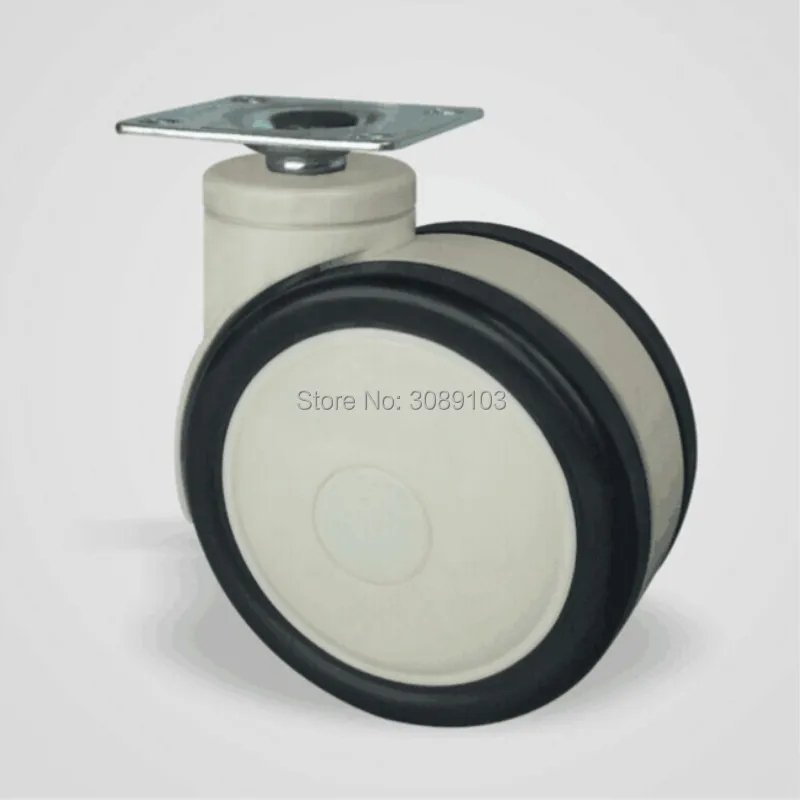 

4 pcs hot 5 inch twin wheel medical caster wheel with brake