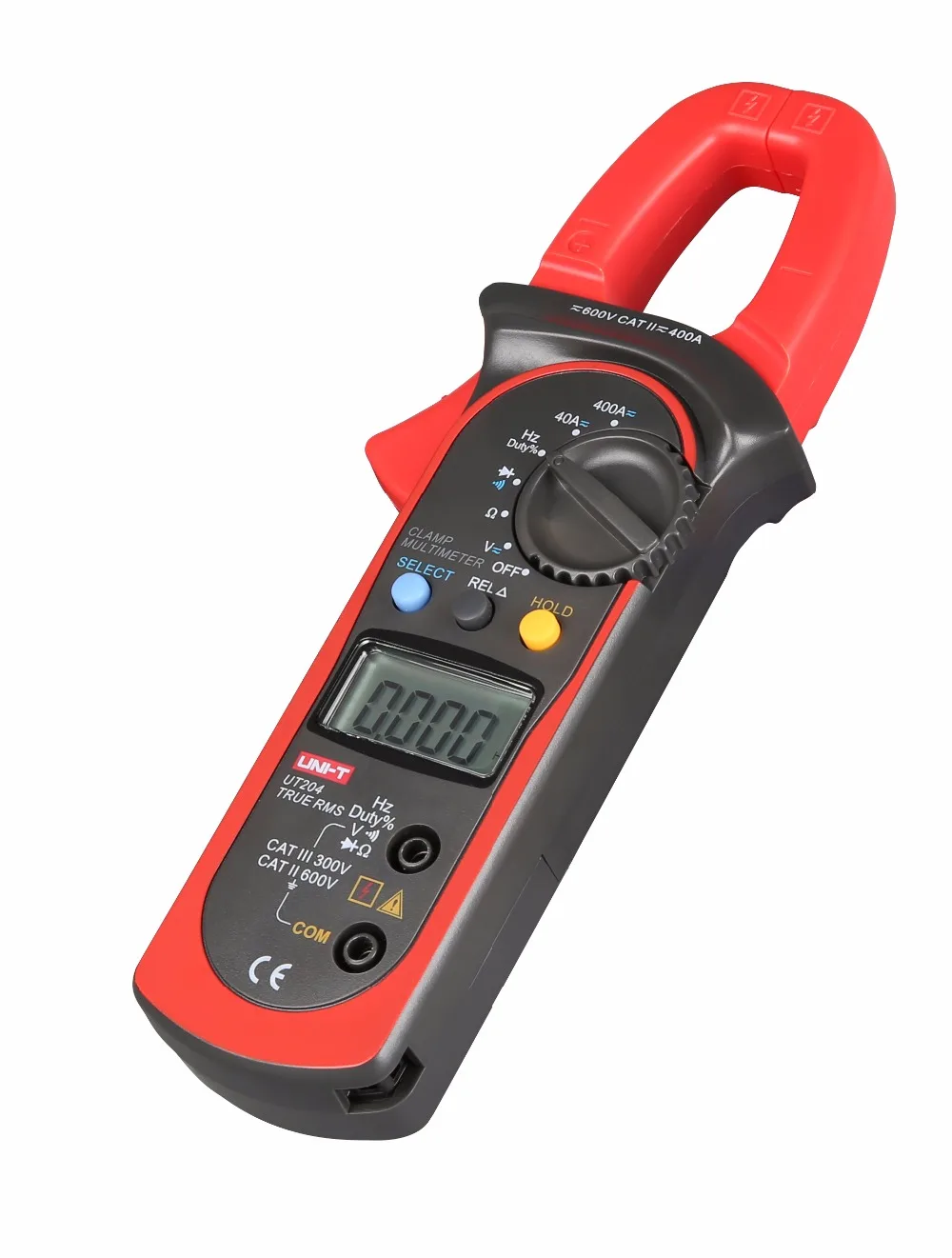 UNI-T UT204 3 3/4 Digit True RMS Авто Диапазон Цифровой клещи для 40~ 400A AC/DC Измерение тока