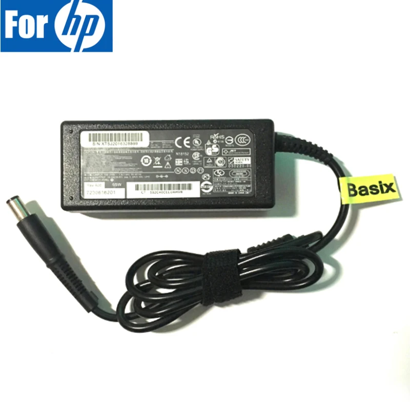 Basix 18,5 V 3.5A 65W адаптер переменного тока зарядное устройство источник питания для ноутбука hp Compaq Presario Cq58 Cq57 Cq56 Cq60 Cq61 Cq62 Cq50