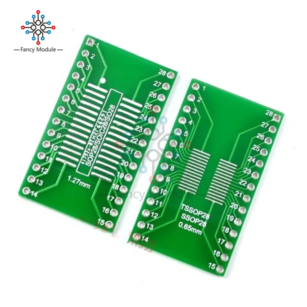 5 шт. SSOP28 SOP28 TSSOP28 к DIP28 адаптер конвертер PCB плата 0 65/1 27 мм|board board|board to boardboard pcb |