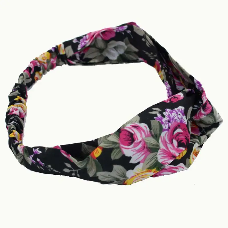 Для женщин девочек волос Эластичный Бант Hairband Тюрбан Завязывают Кролик оголовье