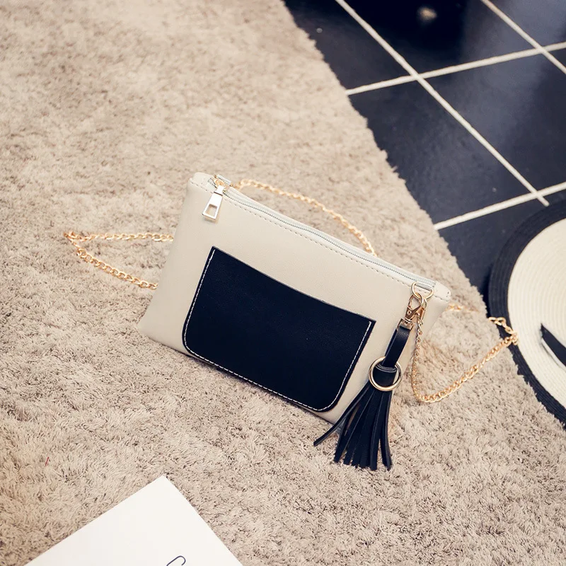 Женская мода Crossbody Сумка Черная Кожа Сумки Мода Сак Главная Твердые Одноместный