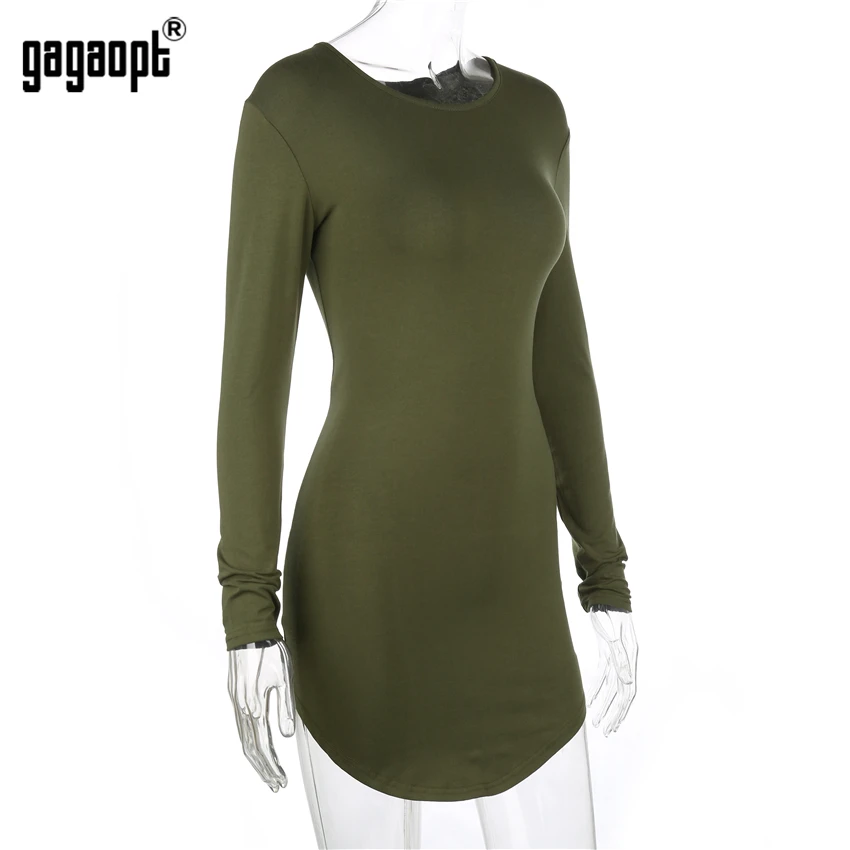 Gagaopt, летние женские платья, 95% хлопок, черное однотонное пляжное платье, офисное Бандажное платье, повседневные платья Jurken Robe Femme Vestidos mujer