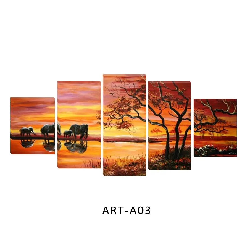 Африканский пейзаж холст ручная работа современная абстрактная картина маслом