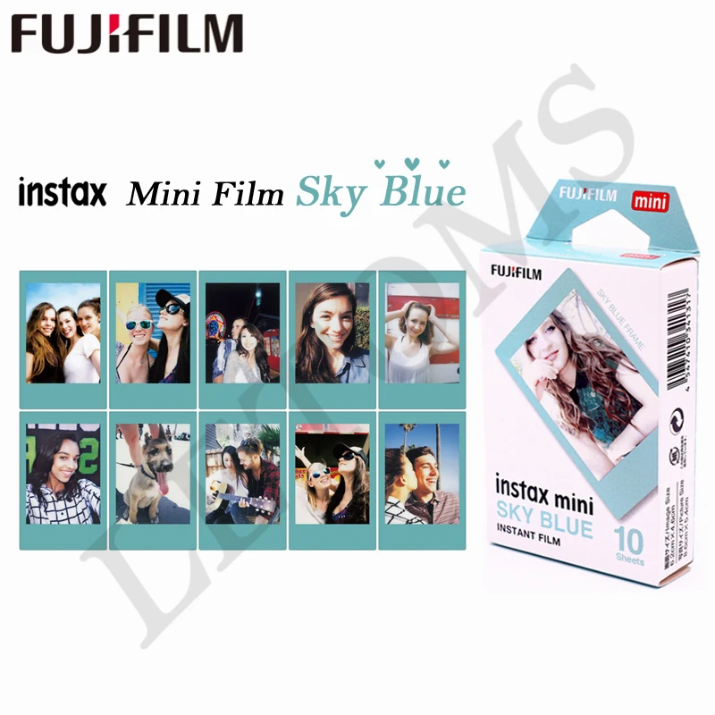 Оригинальная Fuji Fujifilm 20 листов Instax Mini небесно голубая мгновенная фотобумага для