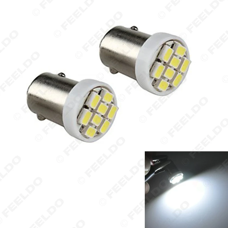 FEELDO 50 шт. 7-цветные T4W BA9S 8 светодиодный ные 1206SMD внутренние Автомобильные