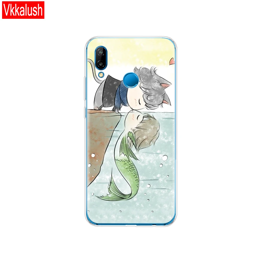 80026 Силиконовый чехол для 5,8" huawei P20 Lite huawei P20 Pro, чехол для huawei P 20, Защитная прозрачная задняя крышка для телефона - Цвет: 80026